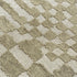 7' X 9' Tan And White Abstract Washable Area Rug With UV Protection