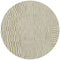 8' Tan And White Abstract Washable Round Rug With UV Protection