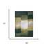 6' X 8' Green And White Abstract Washable Area Rug With UV Protection