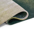 6' X 8' Green And White Abstract Washable Area Rug With UV Protection