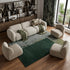 8' X 11' Green And White Abstract Washable Area Rug With UV Protection