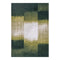 8' X 11' Green And White Abstract Washable Area Rug With UV Protection