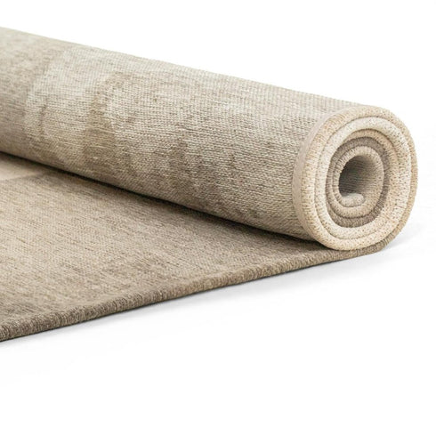 8' X 11' Gray And White Abstract Washable Area Rug With UV Protection
