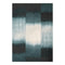 6' X 8' Blue And White Abstract Washable Area Rug With UV Protection