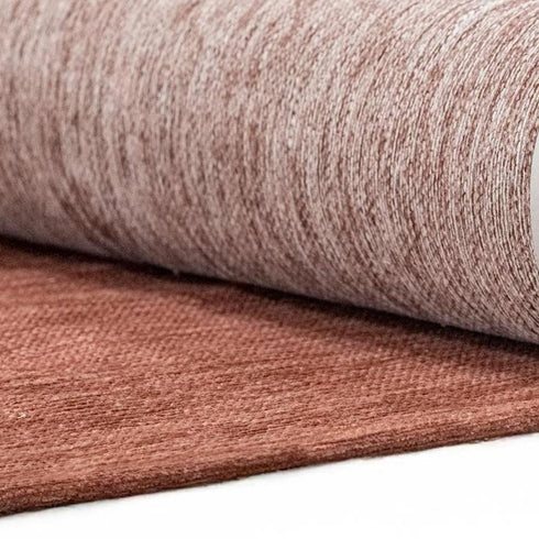 6' X 8' Red And White Abstract Washable Area Rug With UV Protection