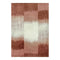 6' X 8' Red And White Abstract Washable Area Rug With UV Protection