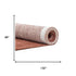8' X 11' Red And White Abstract Washable Area Rug With UV Protection