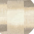8' Gray And White Abstract Washable Round Rug With UV Protection