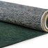 8' Green And White Abstract Washable Round Rug With UV Protection