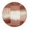 8' Red And White Abstract Washable Round Rug With UV Protection
