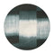 8' Blue And White Abstract Washable Round Rug With UV Protection