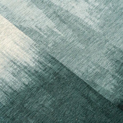 8' Blue And White Abstract Washable Round Rug With UV Protection