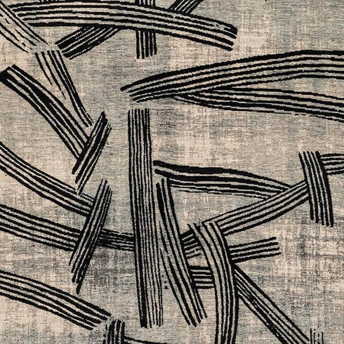 6' X 8' Gray And White Abstract Washable Area Rug With UV Protection