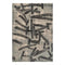 6' X 8' Gray And White Abstract Washable Area Rug With UV Protection