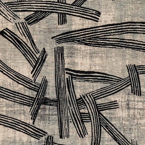 7' X 9' Gray And White Abstract Washable Area Rug With UV Protection