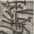 7' X 9' Gray And White Abstract Washable Area Rug With UV Protection