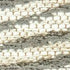 8' X 11' Tan And White Abstract Washable Area Rug With UV Protection
