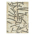 8' X 11' Tan And White Abstract Washable Area Rug With UV Protection