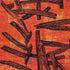 8' X 11' Red And White Abstract Washable Area Rug With UV Protection