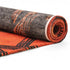 8' X 11' Red And White Abstract Washable Area Rug With UV Protection