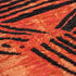 8' X 11' Red And White Abstract Washable Area Rug With UV Protection