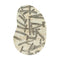 6' X 8' Tan And White Abstract Washable Area Rug With UV Protection
