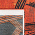 6' X 8' Red And White Abstract Washable Area Rug With UV Protection