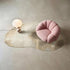 6' X 8' Tan And White Abstract Washable Area Rug With UV Protection