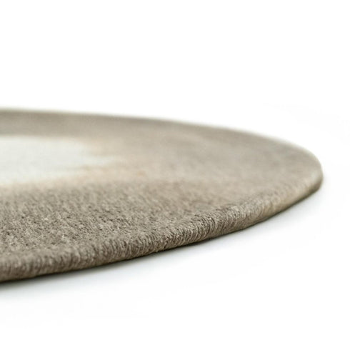 6' X 8' Tan And White Abstract Washable Area Rug With UV Protection