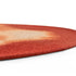 6' X 8' Red And White Abstract Washable Area Rug With UV Protection