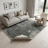 6' X 8' Black And White Abstract Washable Area Rug With UV Protection