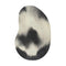 6' X 8' Black And White Abstract Washable Area Rug With UV Protection
