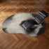 6' X 8' Black And White Abstract Washable Area Rug With UV Protection