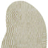 6' X 8' Tan And White Abstract Washable Area Rug With UV Protection