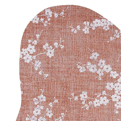 6' X 8' Red And White Oriental Washable Area Rug With UV Protection