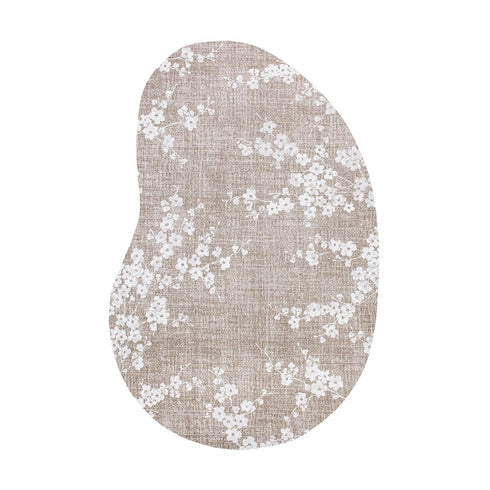 6' X 8' Gray And White Oriental Washable Area Rug With UV Protection