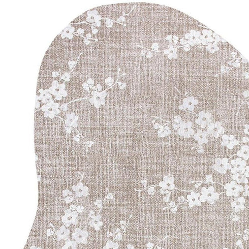 6' X 8' Gray And White Oriental Washable Area Rug With UV Protection