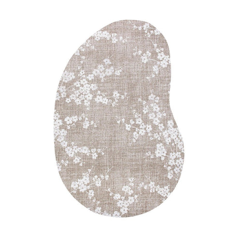 8' X 11' Gray And White Oriental Washable Area Rug With UV Protection