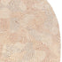 8' X 11' Tan And White Abstract Washable Area Rug With UV Protection