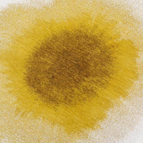 7' X 9' Gold And White Abstract Washable Area Rug With UV Protection