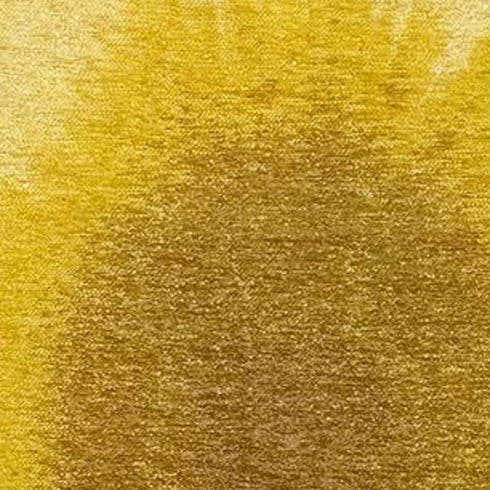 8' Gold And White Abstract Washable Round Rug With UV Protection