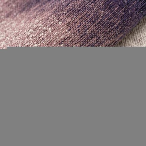 7' X 9' Purple And White Abstract Washable Area Rug With UV Protection