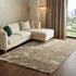 9' X 12' Tan Shag Hand Tufted Area Rug