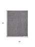 5' X 8' Gray And Silver Hand Woven Area Rug