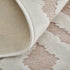 7' Pink And White Round Rug