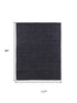 8' X 10' Black Wool Hand Knotted Area Rug