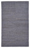 5' X 8' Blue And Gray Jute Hand Woven Area Rug