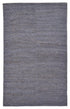 5' X 8' Blue And Gray Jute Hand Woven Area Rug