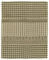 8' X 10' Ivory And Green Argyle Hand Woven Area Rug