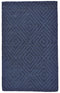 5' X 8' Blue And Gray Geometric Hand Tufted Area Rug